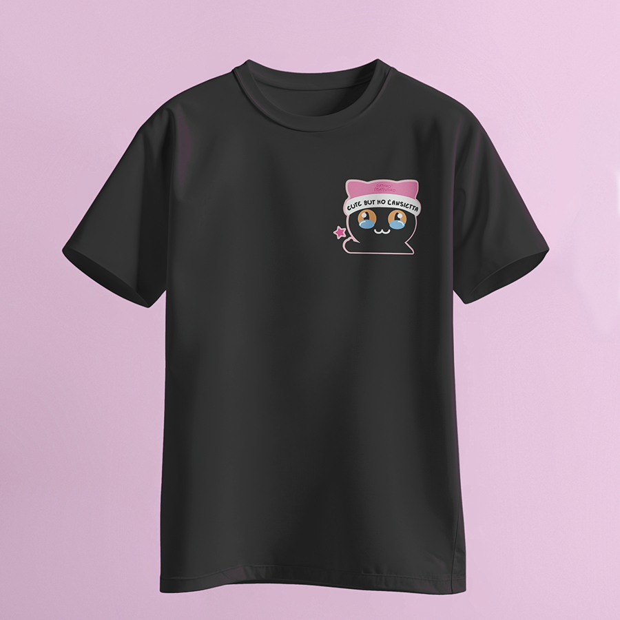 T-shirt Cute but ho l'ansietta