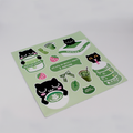 Foglio di sticker Matcha