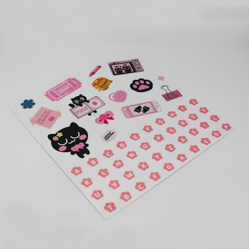 Foglio di sticker Scrapbook