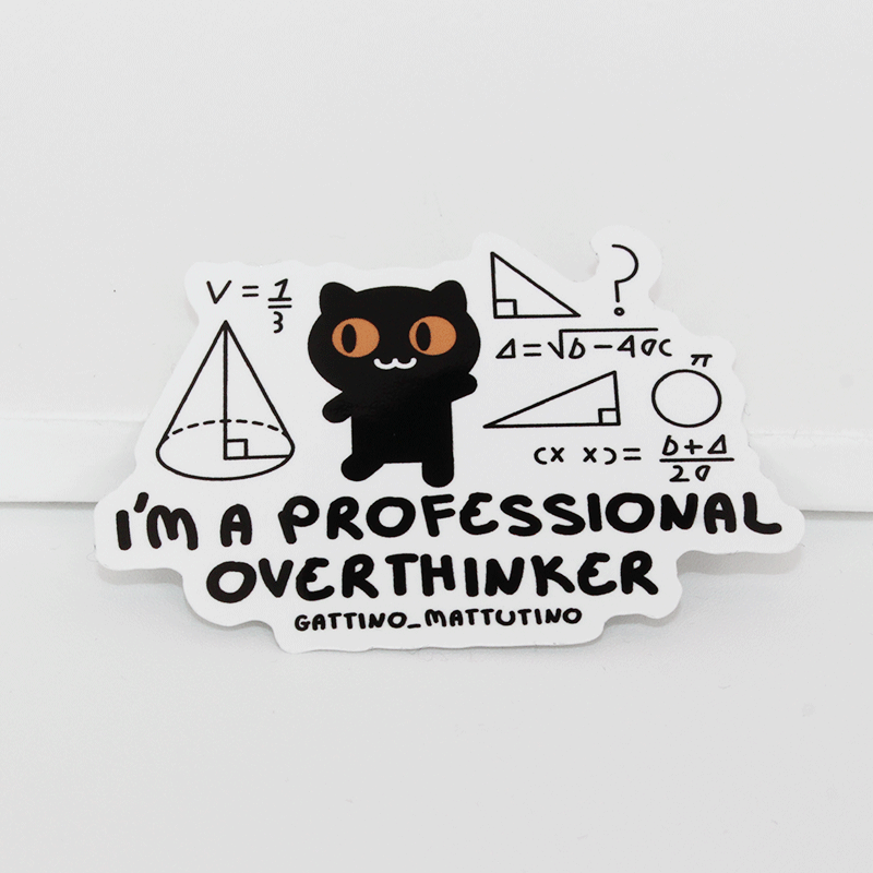 Sticker: Overthinker