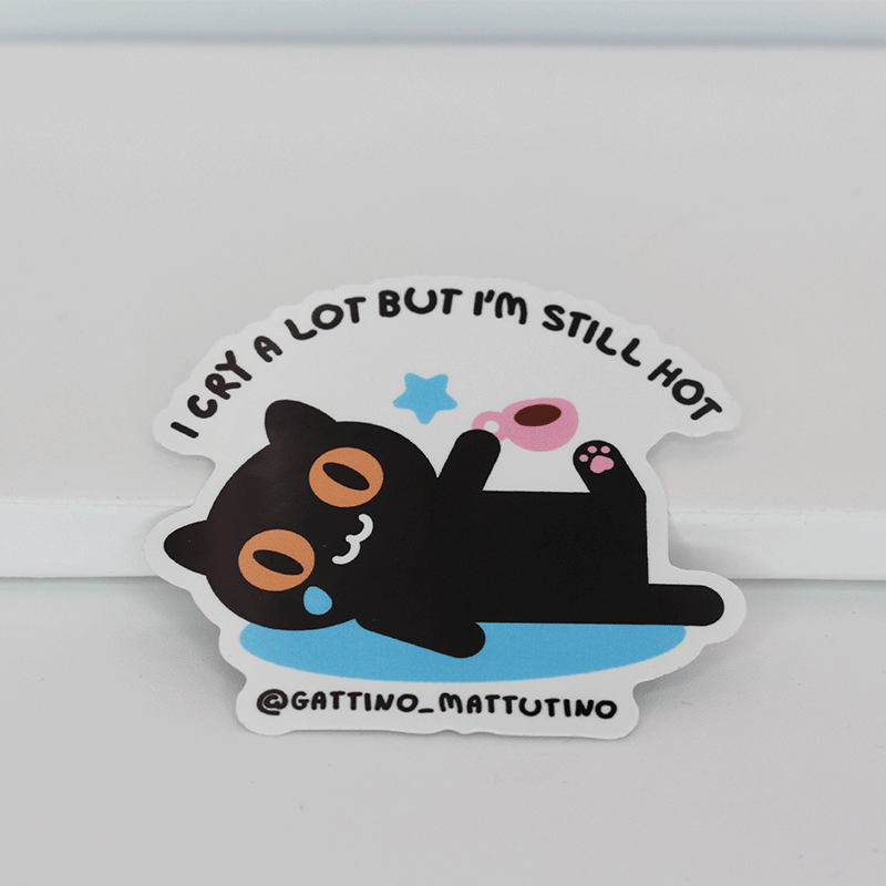 Sticker: I cry a lot