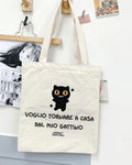Shopper Voglio tornare a casa dal mio gattino
