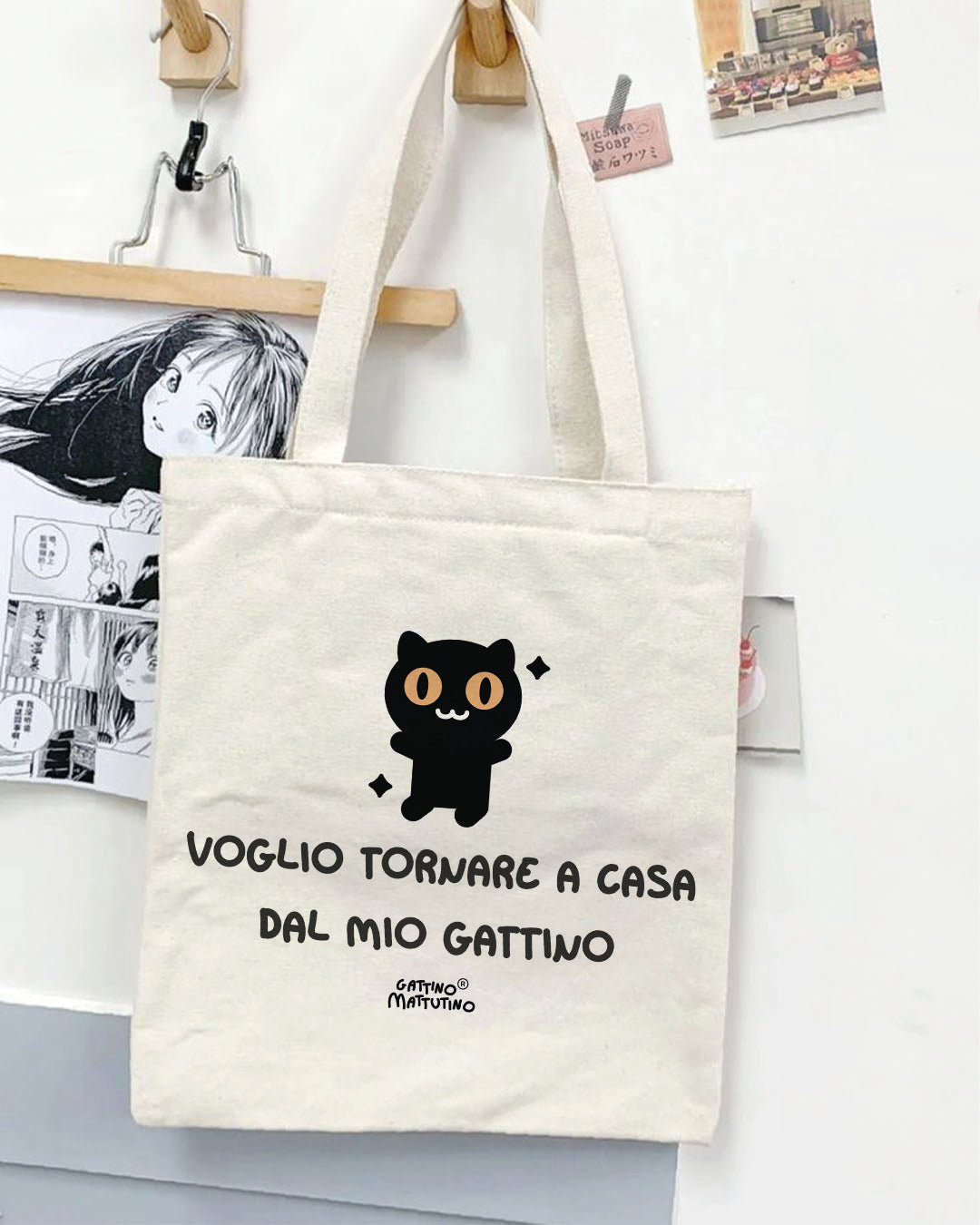 Shopper Voglio tornare a casa dal mio gattino
