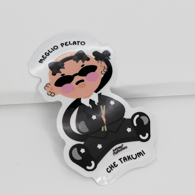 Sticker: meglio pelato che takumi