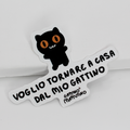 Sticker: voglio tornare a casa dal mio gattino