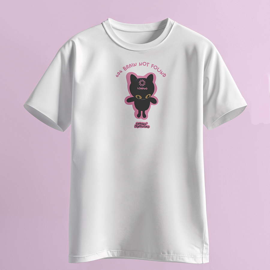 T-shirt 404 brain not found