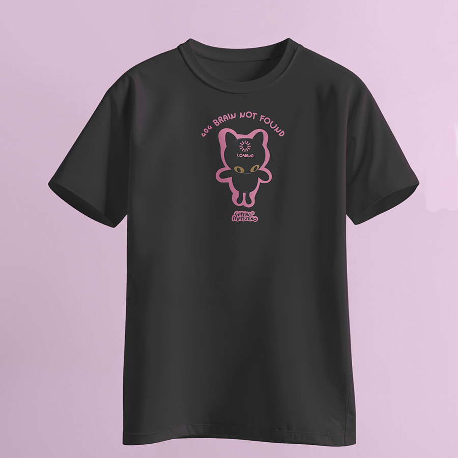 T-shirt 404 brain not found