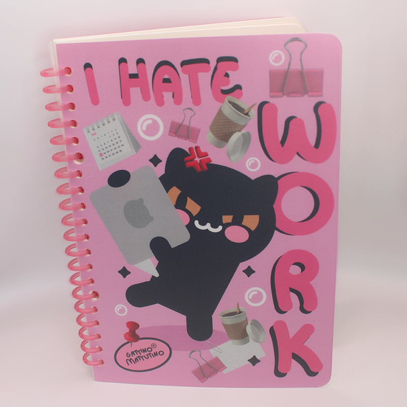 Quaderno " i hate work"